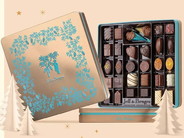 Coffret en métal, chocolats iconiques 360 g